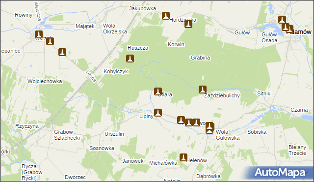 mapa Ofiara, Ofiara na mapie Targeo