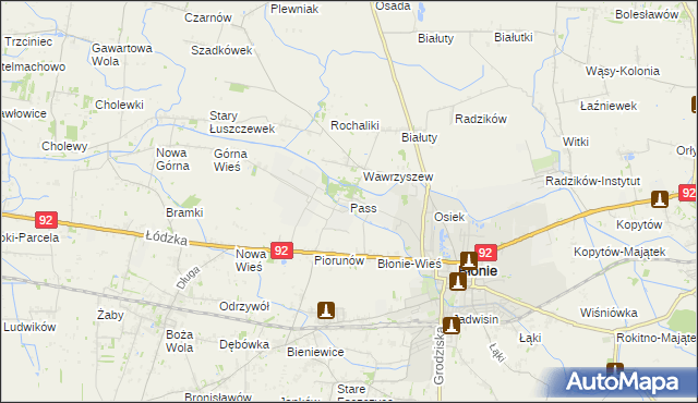 mapa Pass, Pass na mapie Targeo