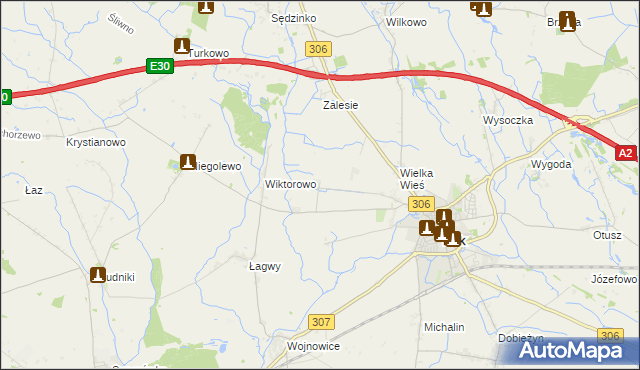 mapa Pawłówko gmina Buk, Pawłówko gmina Buk na mapie Targeo