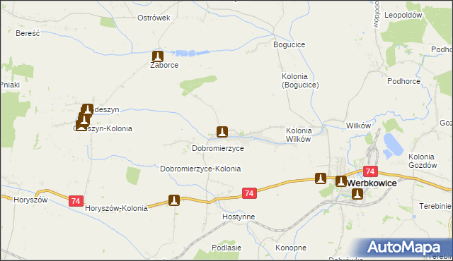 mapa Peresołowice, Peresołowice na mapie Targeo