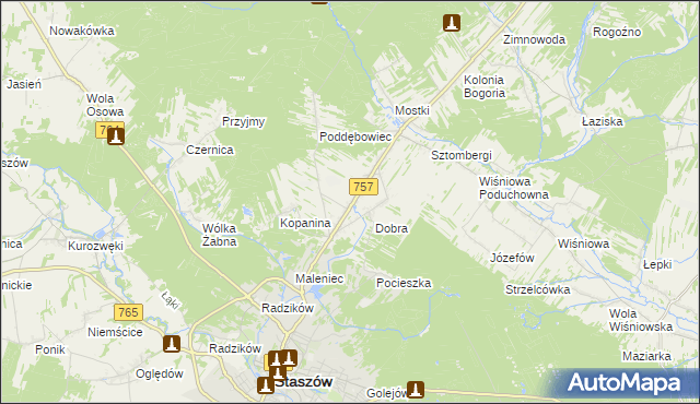 mapa Podmaleniec, Podmaleniec na mapie Targeo