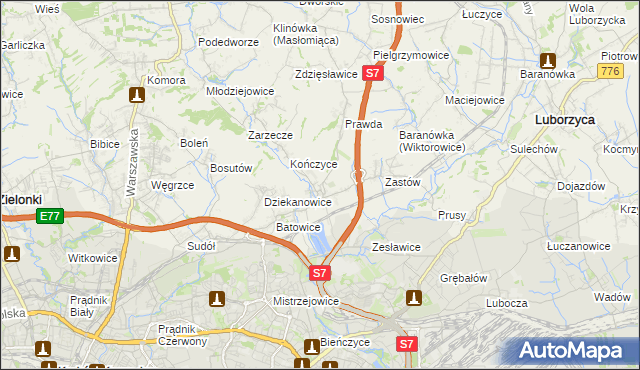 mapa Raciborowice gmina Michałowice, Raciborowice gmina Michałowice na mapie Targeo