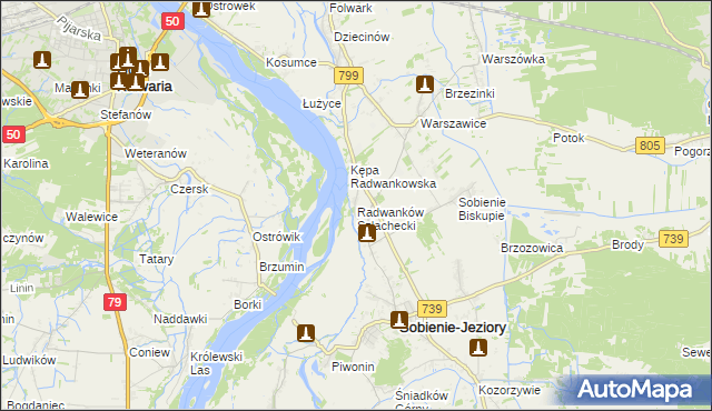 mapa Radwanków Szlachecki, Radwanków Szlachecki na mapie Targeo