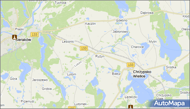 mapa Ryżyn, Ryżyn na mapie Targeo