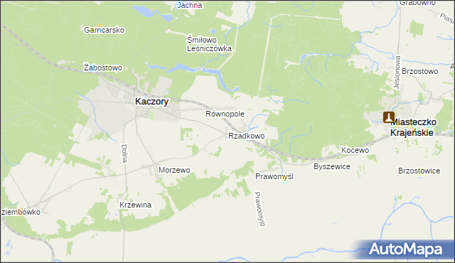 mapa Rzadkowo, Rzadkowo na mapie Targeo