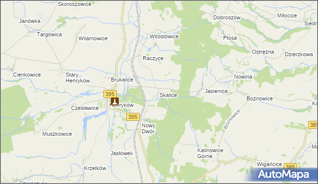 mapa Skalice, Skalice na mapie Targeo