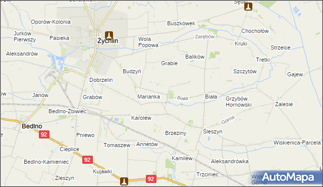 mapa Śleszynek, Śleszynek na mapie Targeo