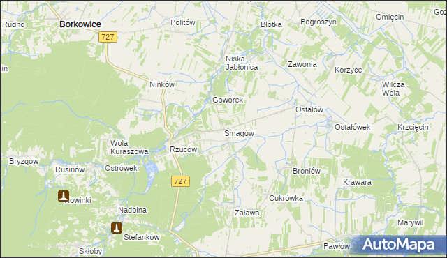 mapa Smagów, Smagów na mapie Targeo