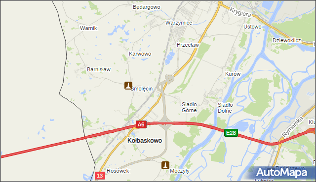 mapa Smętowice, Smętowice na mapie Targeo