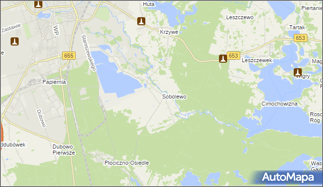 mapa Sobolewo gmina Suwałki, Sobolewo gmina Suwałki na mapie Targeo