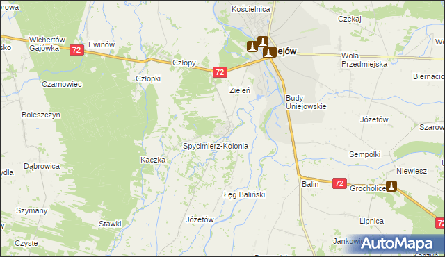mapa Spycimierz, Spycimierz na mapie Targeo