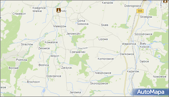 mapa Stachów, Stachów na mapie Targeo