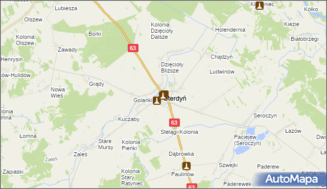 mapa Sterdyń, Sterdyń na mapie Targeo