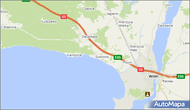mapa Sułomino, Sułomino na mapie Targeo