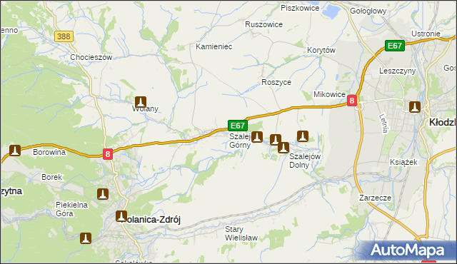 mapa Szalejów Górny, Szalejów Górny na mapie Targeo