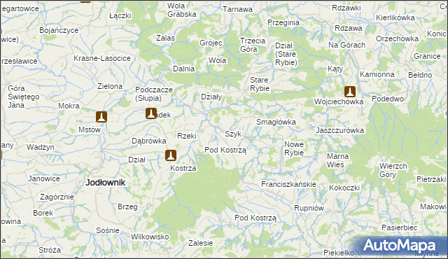 mapa Szyk, Szyk na mapie Targeo