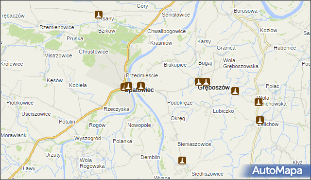 mapa Ujście Jezuickie, Ujście Jezuickie na mapie Targeo