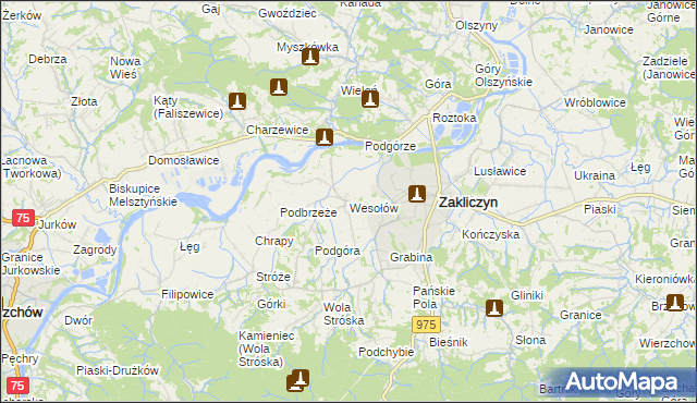 mapa Wesołów, Wesołów na mapie Targeo