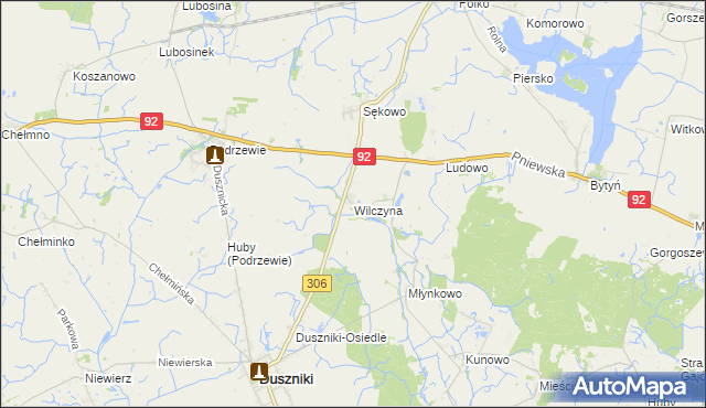 mapa Wilczyna, Wilczyna na mapie Targeo