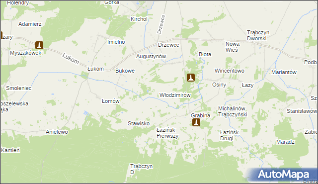 mapa Włodzimirów, Włodzimirów na mapie Targeo