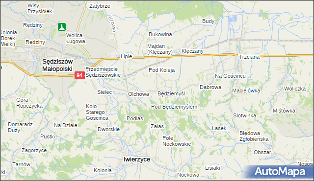 mapa Będziemyśl, Będziemyśl na mapie Targeo