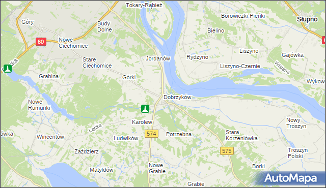 mapa Dobrzyków, Dobrzyków na mapie Targeo