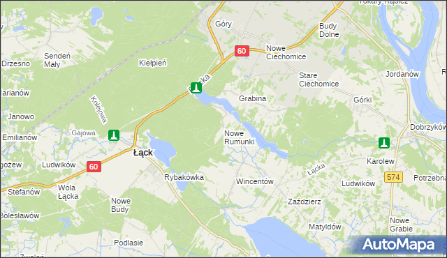 mapa Nowe Rumunki, Nowe Rumunki na mapie Targeo