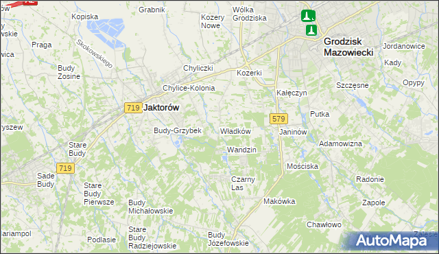 mapa Władków, Władków na mapie Targeo