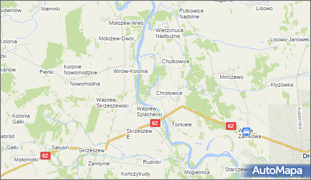 mapa Chrołowice, Chrołowice na mapie Targeo