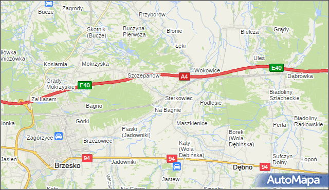 mapa Sterkowiec, Sterkowiec na mapie Targeo