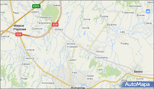 mapa Wróblik Szlachecki, Wróblik Szlachecki na mapie Targeo