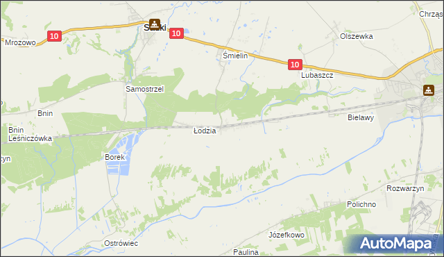 mapa Anieliny, Anieliny na mapie Targeo