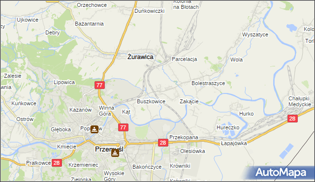 mapa Buszkowiczki, Buszkowiczki na mapie Targeo