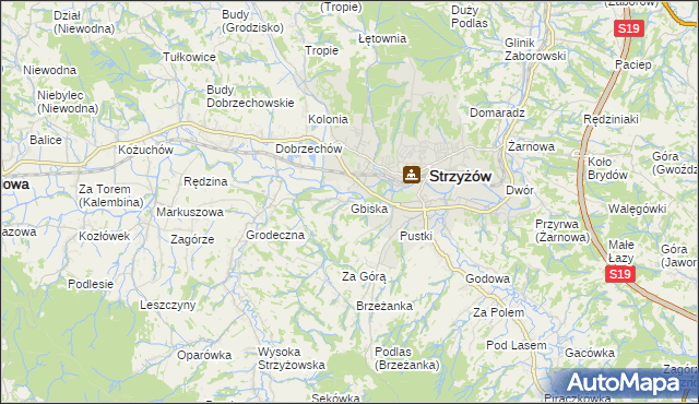 mapa Gbiska, Gbiska na mapie Targeo