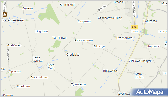 mapa Huby Pijanowskie, Huby Pijanowskie na mapie Targeo