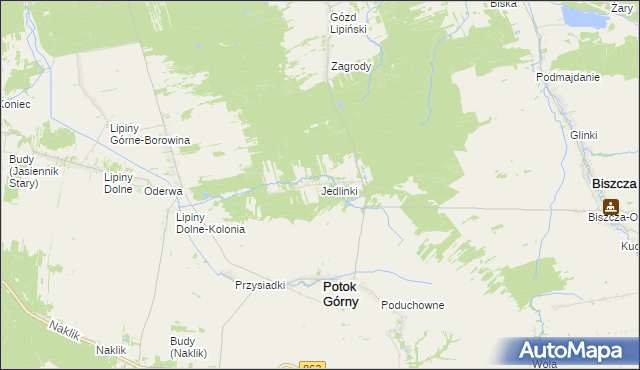 mapa Jedlinki, Jedlinki na mapie Targeo
