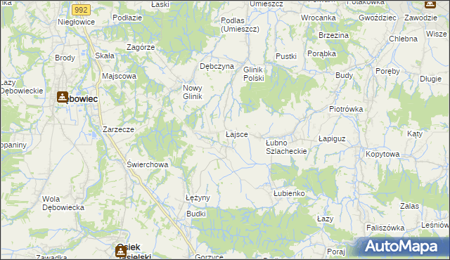 mapa Łajsce, Łajsce na mapie Targeo