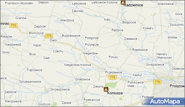 mapa Muniaczkowice, Muniaczkowice na mapie Targeo
