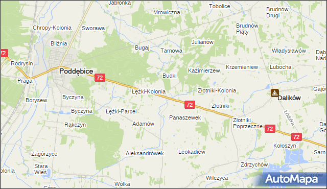 mapa Panaszew, Panaszew na mapie Targeo