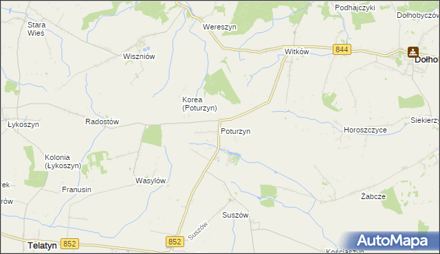 mapa Poturzyn, Poturzyn na mapie Targeo