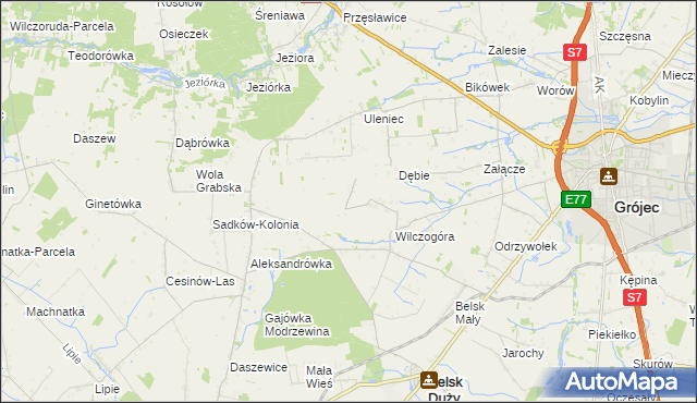 mapa Sadków Duchowny, Sadków Duchowny na mapie Targeo