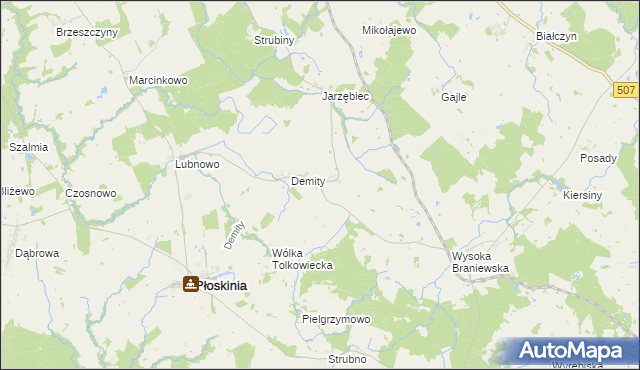 mapa Tolkowiec, Tolkowiec na mapie Targeo