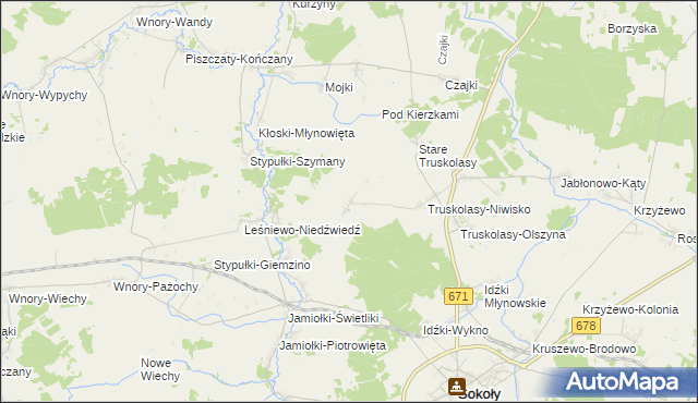 mapa Truskolasy-Wola, Truskolasy-Wola na mapie Targeo