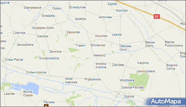 mapa Wewiórz, Wewiórz na mapie Targeo