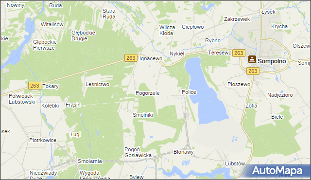 mapa Wierzelin, Wierzelin na mapie Targeo