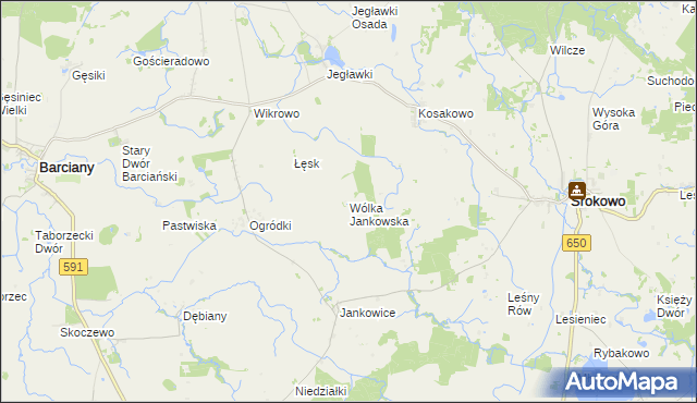 mapa Wólka Jankowska, Wólka Jankowska na mapie Targeo