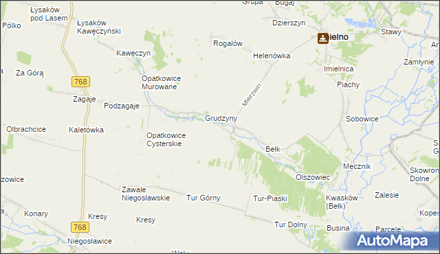 mapa Zegartowice gmina Imielno, Zegartowice gmina Imielno na mapie Targeo