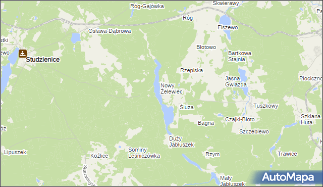 mapa Żelewiec, Żelewiec na mapie Targeo