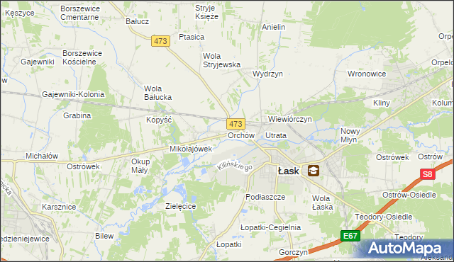 mapa Orchów, Orchów na mapie Targeo