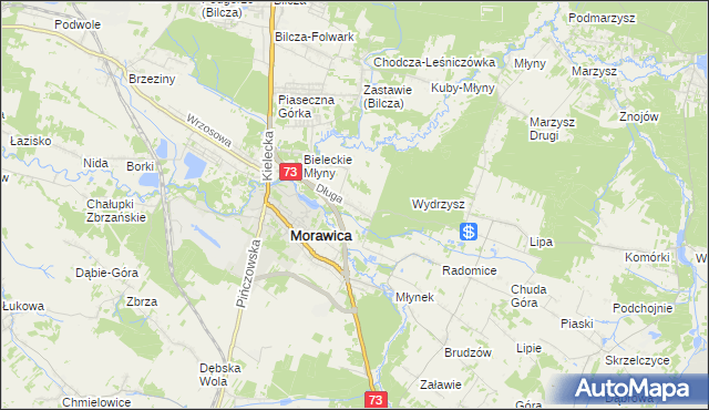 mapa Łabędziów, Łabędziów na mapie Targeo